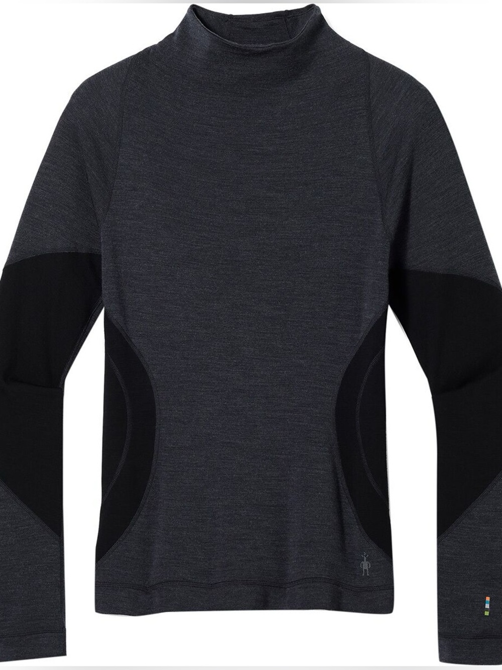 Smartwool Thermal Merino High Neck Top Long Sleeve Gray Extra Large XL